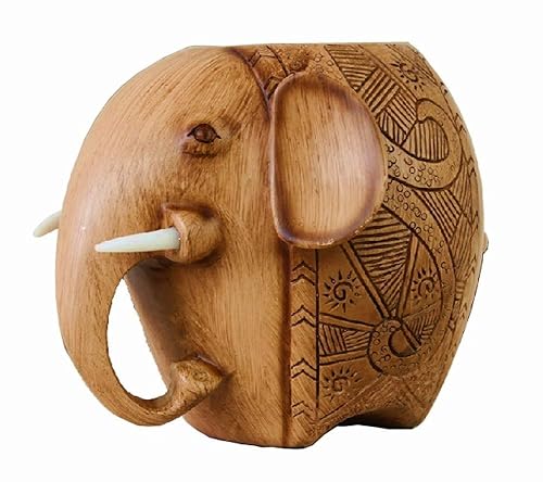 Colorful Resin Elephant Pencil Holder for Office and School