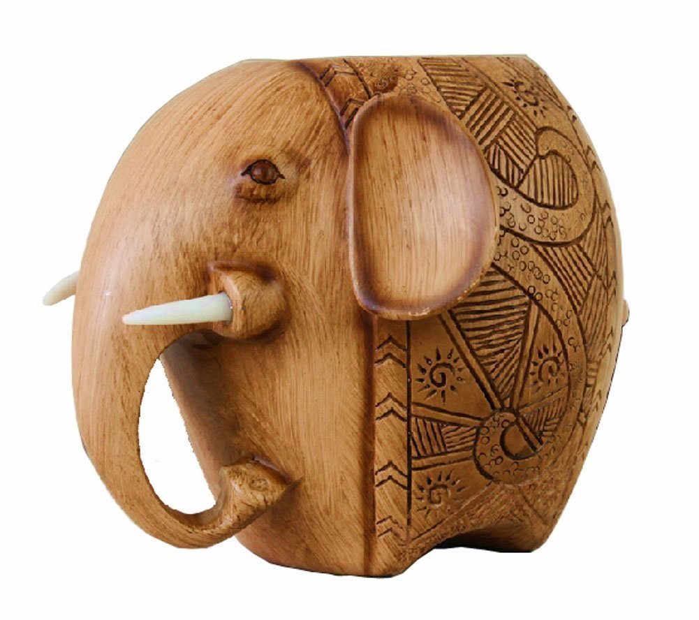 Colorful Resin Elephant Pencil Holder for Office and School