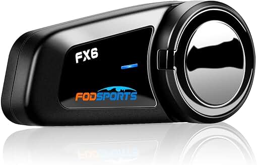 Motorcycle Bluetooth Headset for 6 Riders with FM Radio