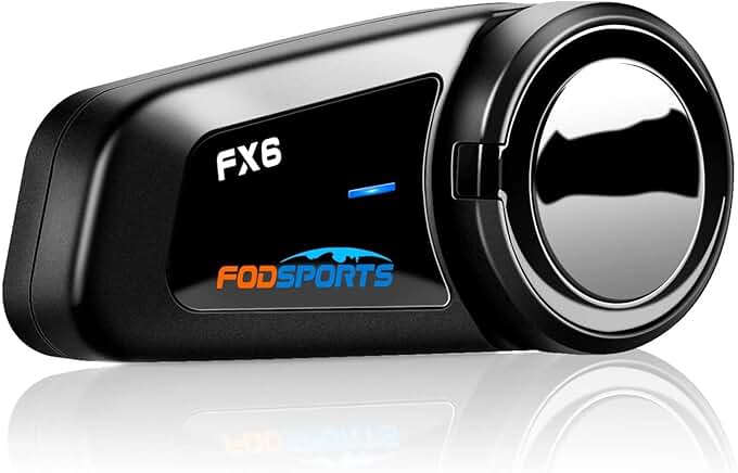 Motorcycle Bluetooth Headset for 6 Riders with FM Radio