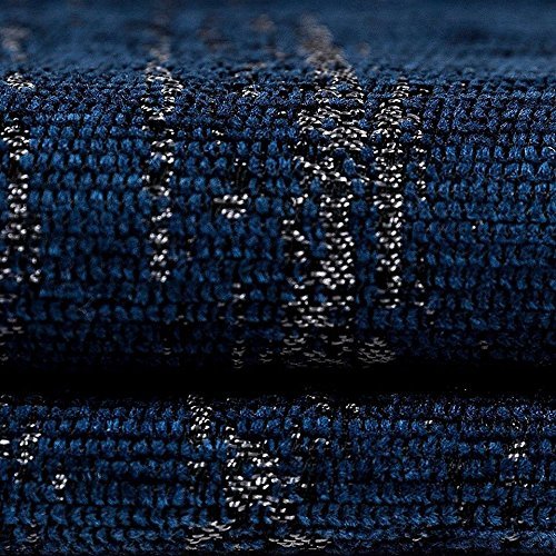 Navy Blue Textured Chenile Cushion Cover for Bedroom  Living Room Decor  43x43 cm  17x17 Inches
