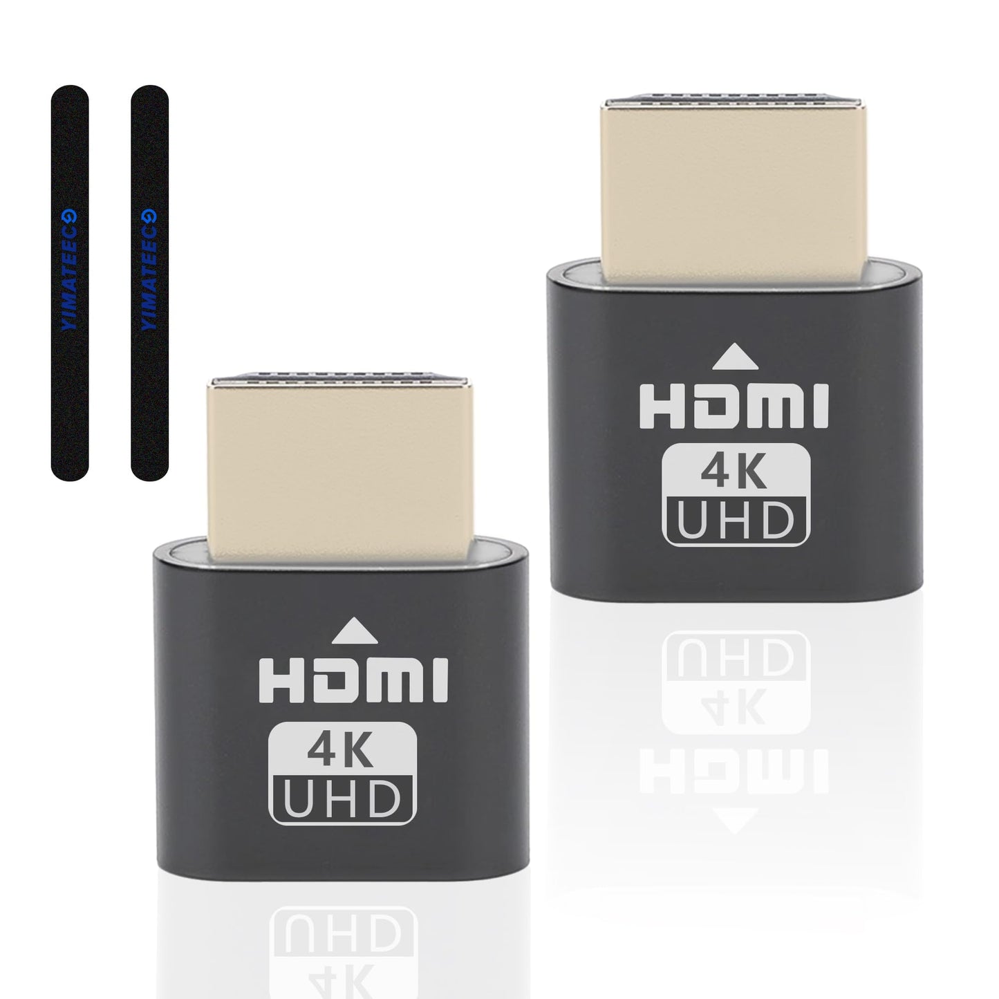 4K HDMI Dummy Plug for Virtual Monitor, 2 Pack