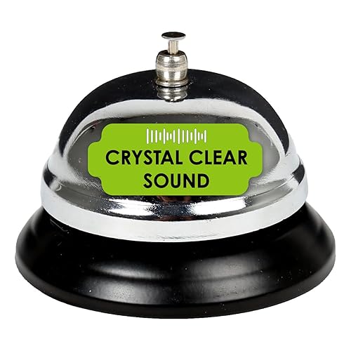 Chrome desk bell for reception and service counters