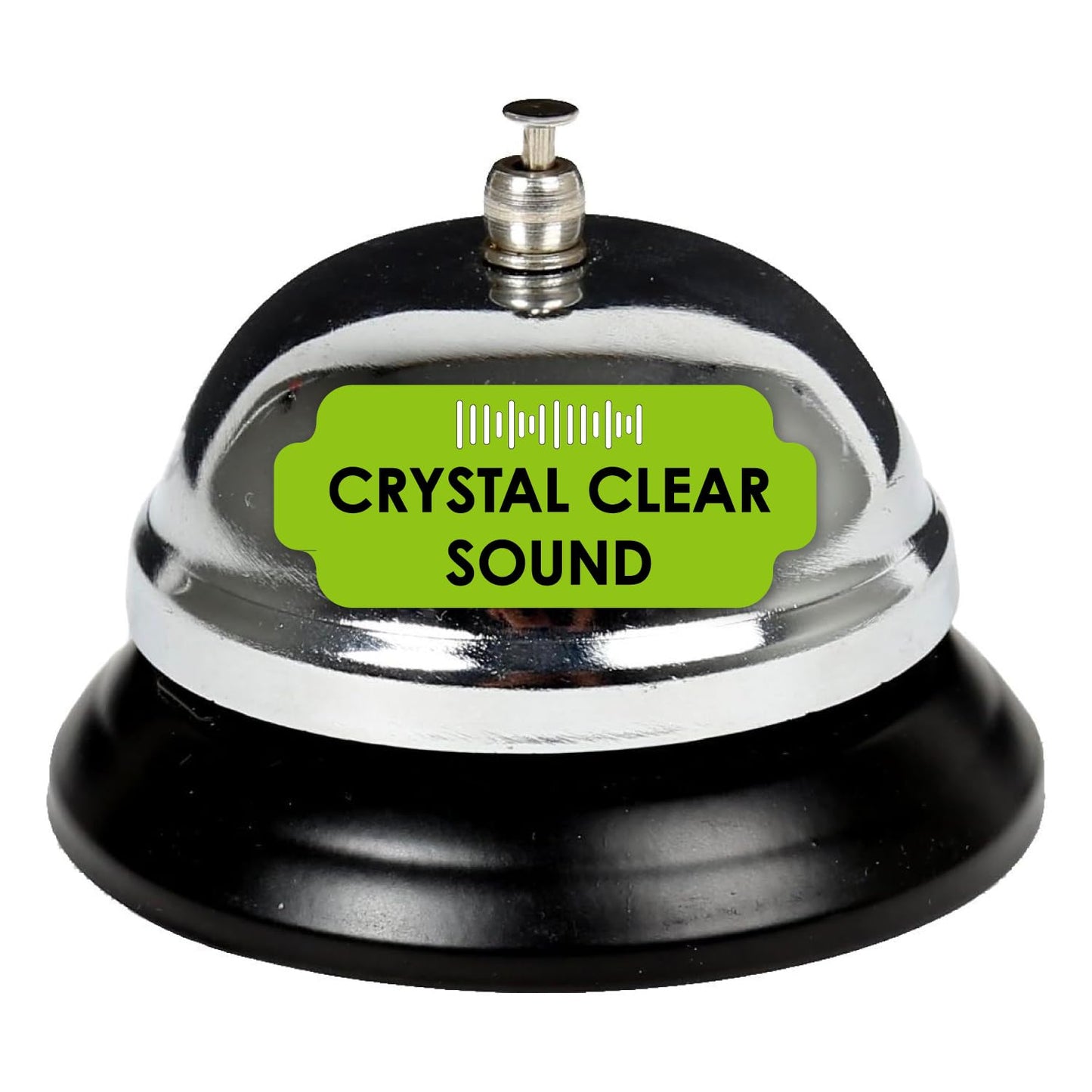 Chrome desk bell for reception and service counters