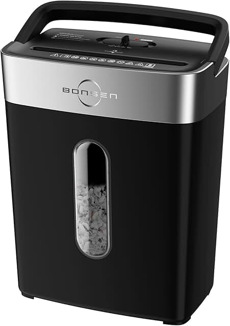 Home Office Cross Cut Paper Shredder, 8 Sheets, 4 Gallons