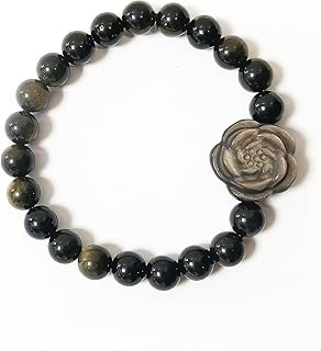 Handmade Obsidian Bead Bracelet for Healing and Protection