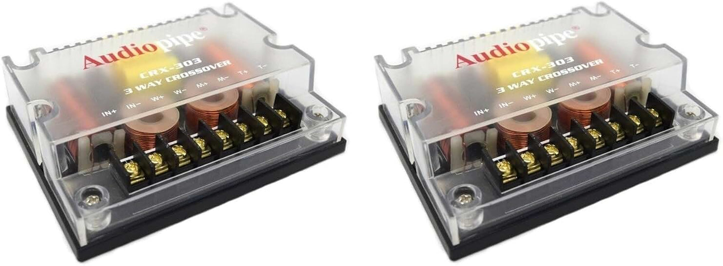 Two 4 Ohm 3-Way Passive Car Audio Crossovers