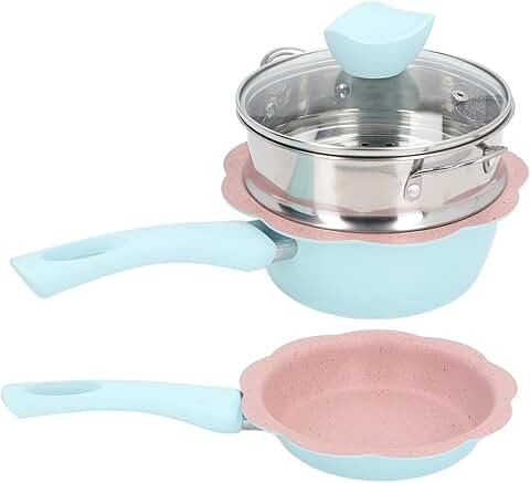 Non-Stick Milk Soup and Frying Pan Set with Lid