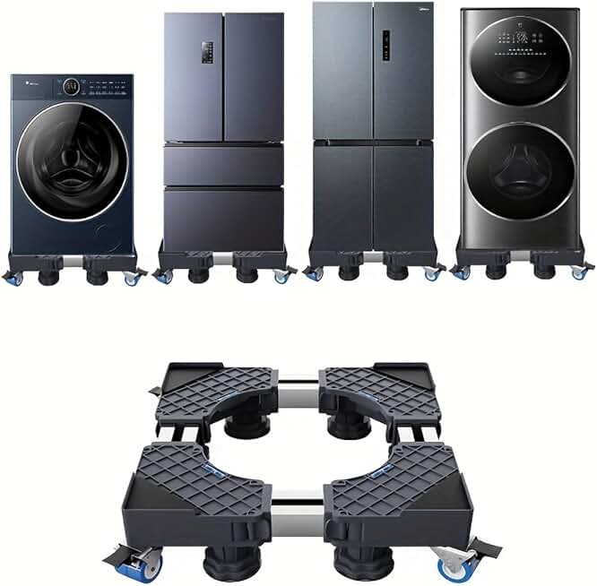 Heavy-Duty Appliance Stand with Locking Wheels