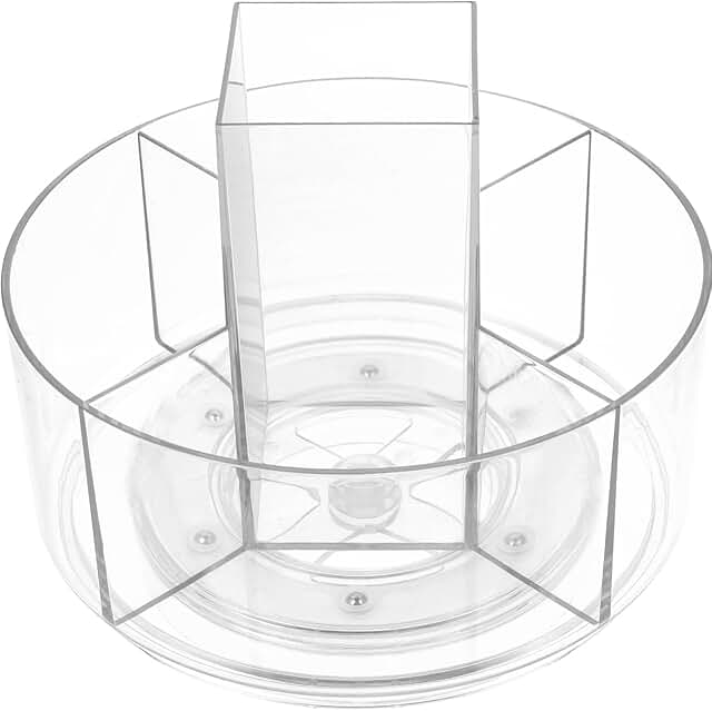 360° Rotating Makeup Organizer with Multi-Layer Storage
