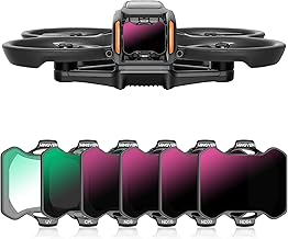 Six-piece camera lens filter set for drone accessories
