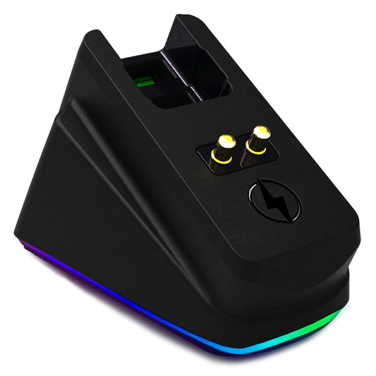 Mouse charging dock for Razer wireless mice with RGB lights
