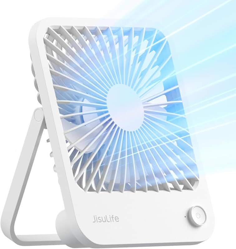 Rechargeable Portable Desk Fan with 4 Speeds