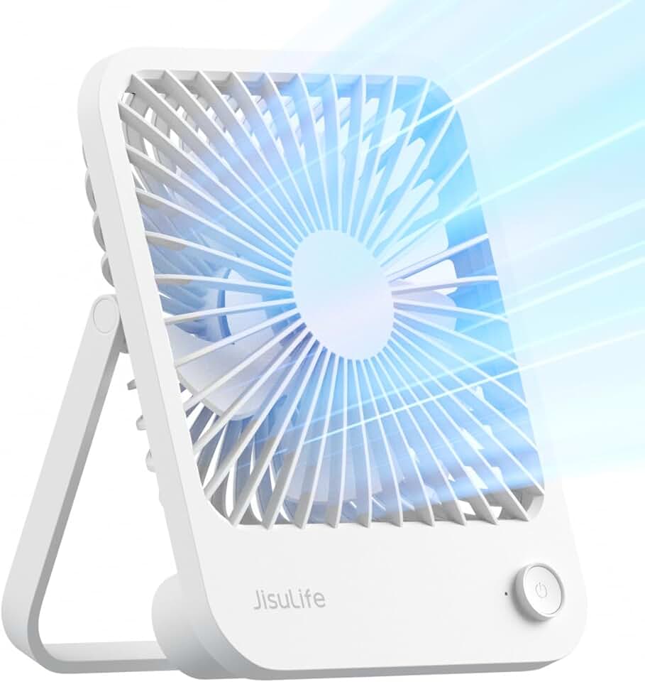 Rechargeable Portable Desk Fan with 4 Speeds