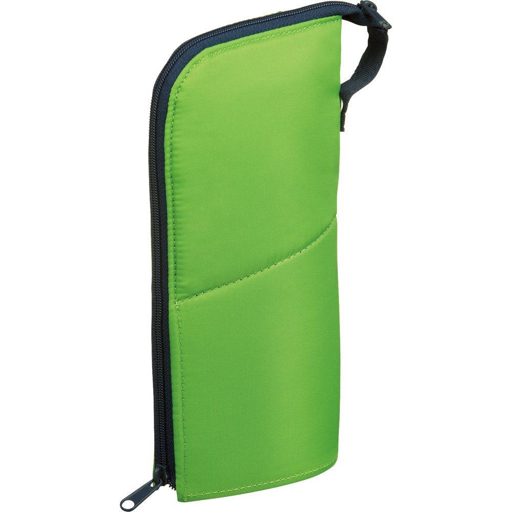 Large green and navy pen case
