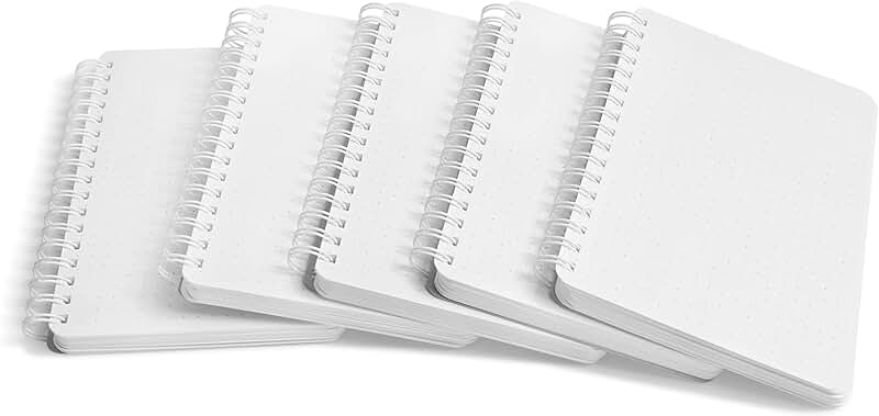 Set of 25 wire-bound bullet cards