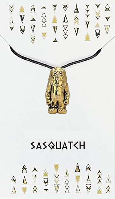Tribal Spirit Animal Bead Necklace with Gold Pendant