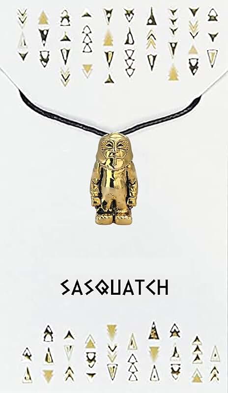 Tribal Spirit Animal Bead Necklace with Gold Pendant