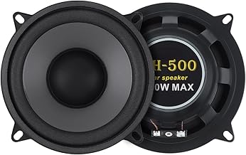 Two 5-Inch 500W 2-Way Car Coaxial Speakers