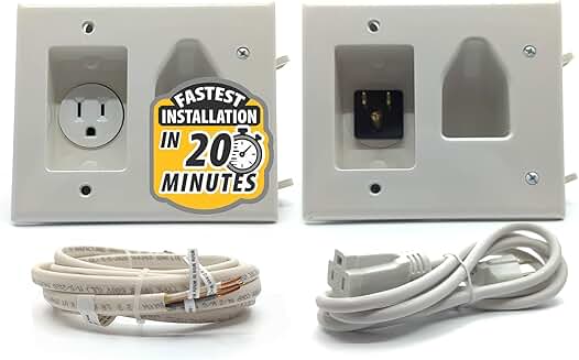In-Wall Cable Management Kit for Wall-Mounted TV