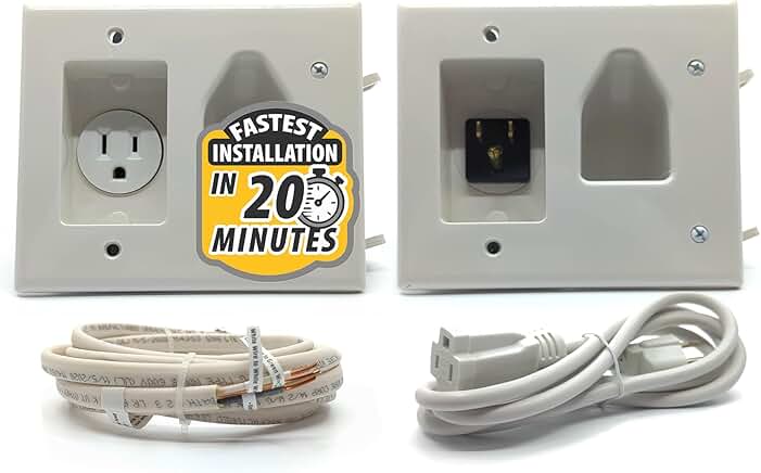 In-Wall Cable Management Kit for Wall-Mounted TV