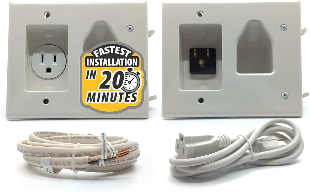 In-Wall Cable Management Kit for Wall-Mounted TV