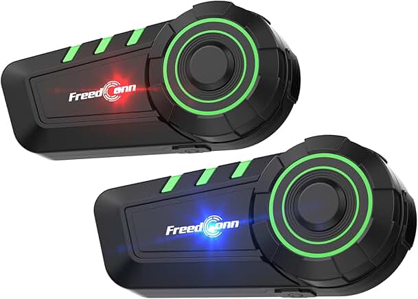 Motorcycle Bluetooth Headset with Noise Cancellation and Stereo Music