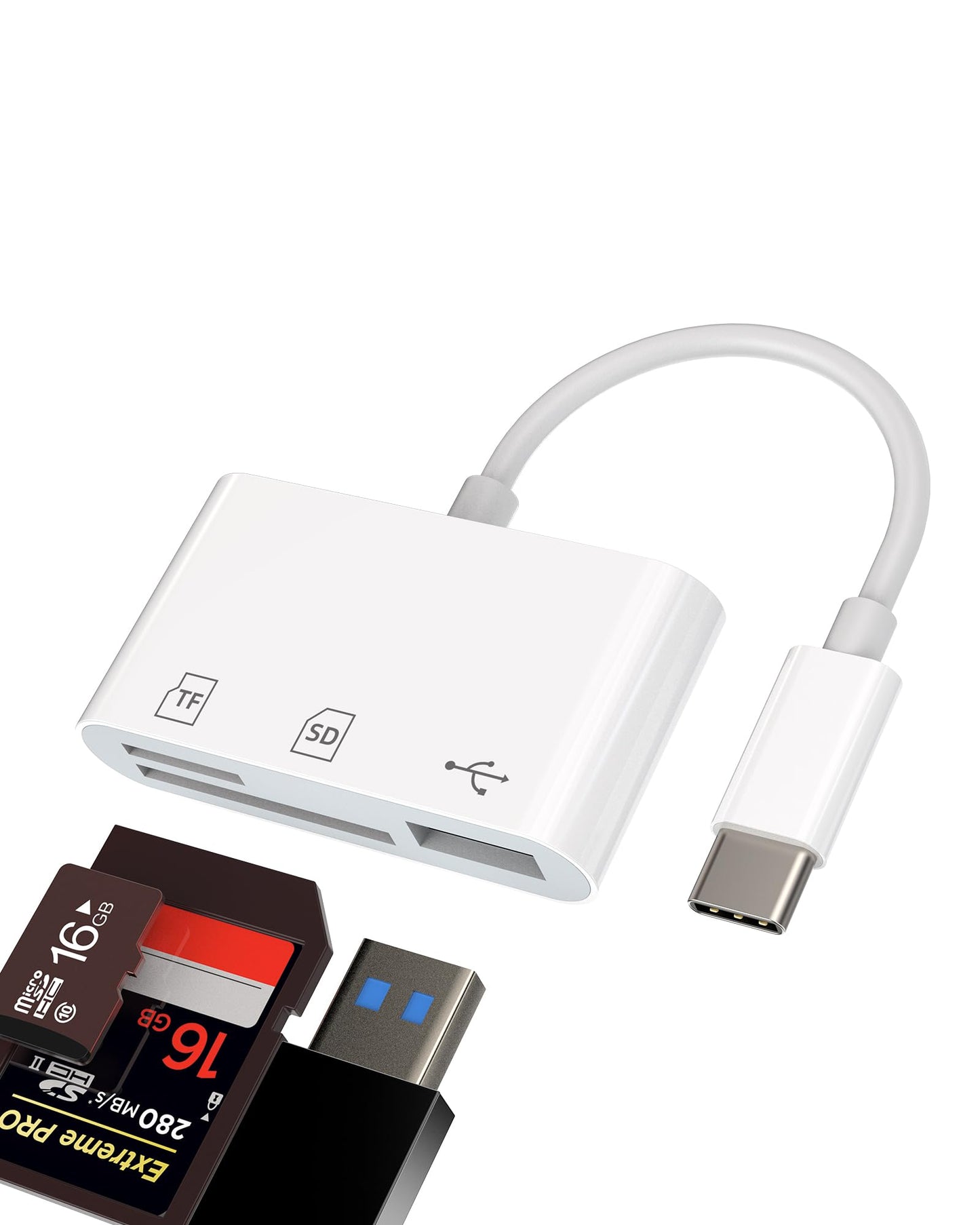 USB C SD Card Reader for iPhone and iPad