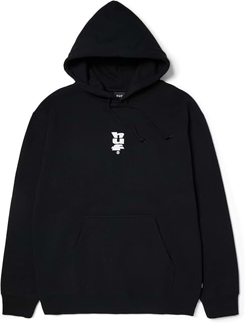Men's Graphic Pullover Hoodie with Front and Back Print