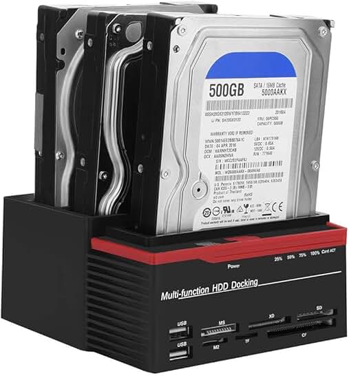 Three-Bay USB 3.0 Hard Drive Docking Station