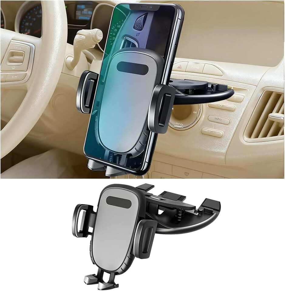 Car CD Slot Phone Holder with 360° Rotation