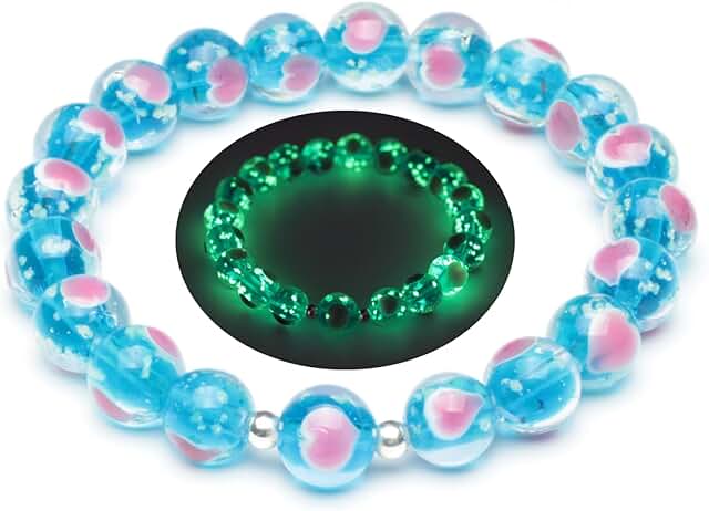 Glowing Firefly Bead Stretch Bracelet for Women