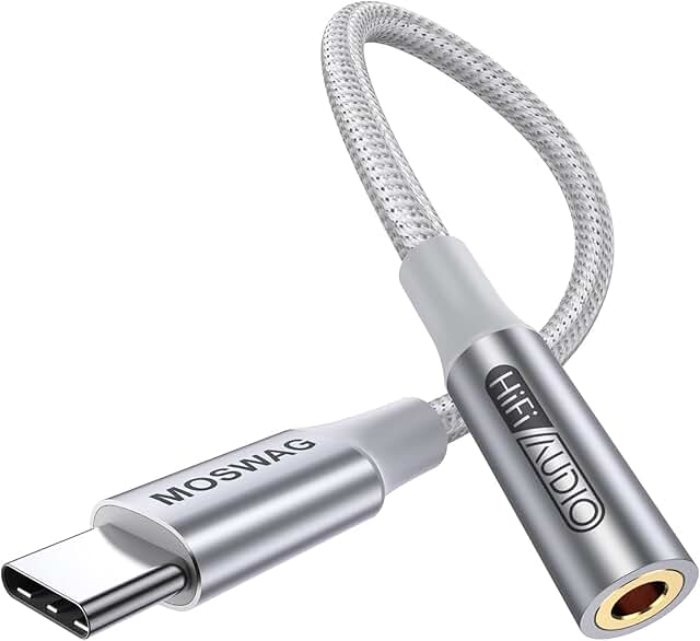 USB Type C to 3.5mm Headphone Adapter