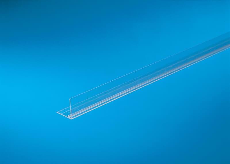 Clear shelf dividers with strong adhesive, 17.56" long, 3" high, 25 pieces