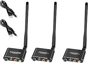 Wireless Audio Transmitter and Receiver, 50m, Low Latency