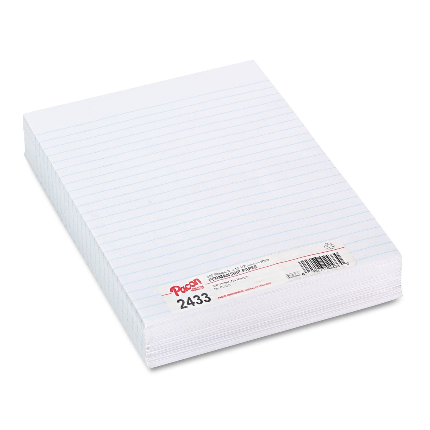 White 8x10.5-inch 16 lb. Composition Paper, 500 Sheets