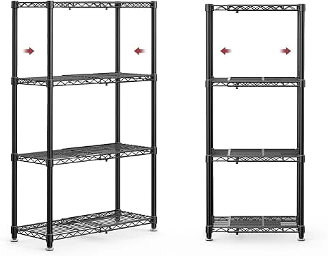 4-Tier Expandable Wire Shelf Organizer