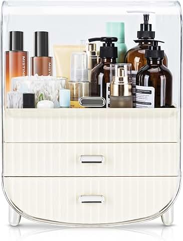 3-Layer Makeup and Skincare Organizer with Cover