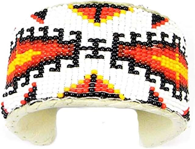 Handmade Beaded Indian Style Cuff Bracelet