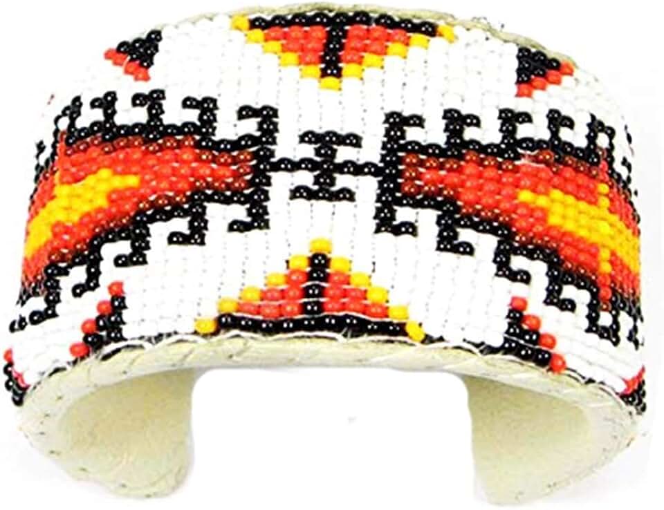 Handmade Beaded Indian Style Cuff Bracelet