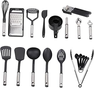 24 Stainless Steel Kitchen Utensils for Nonstick Cookware