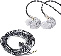 In-Ear Earphones with 10mm Driver and Silver Cable