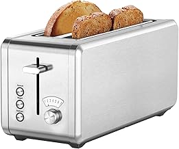4-Slice Stainless Steel Toaster with 7 Settings