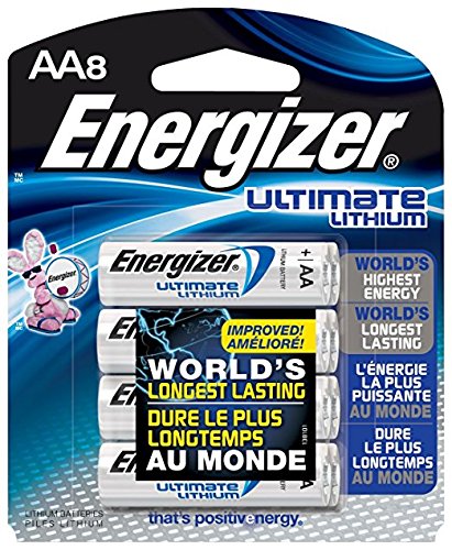 '- L91BP-8 - Ultimate Lithium - AA Batteries - 8 Pack