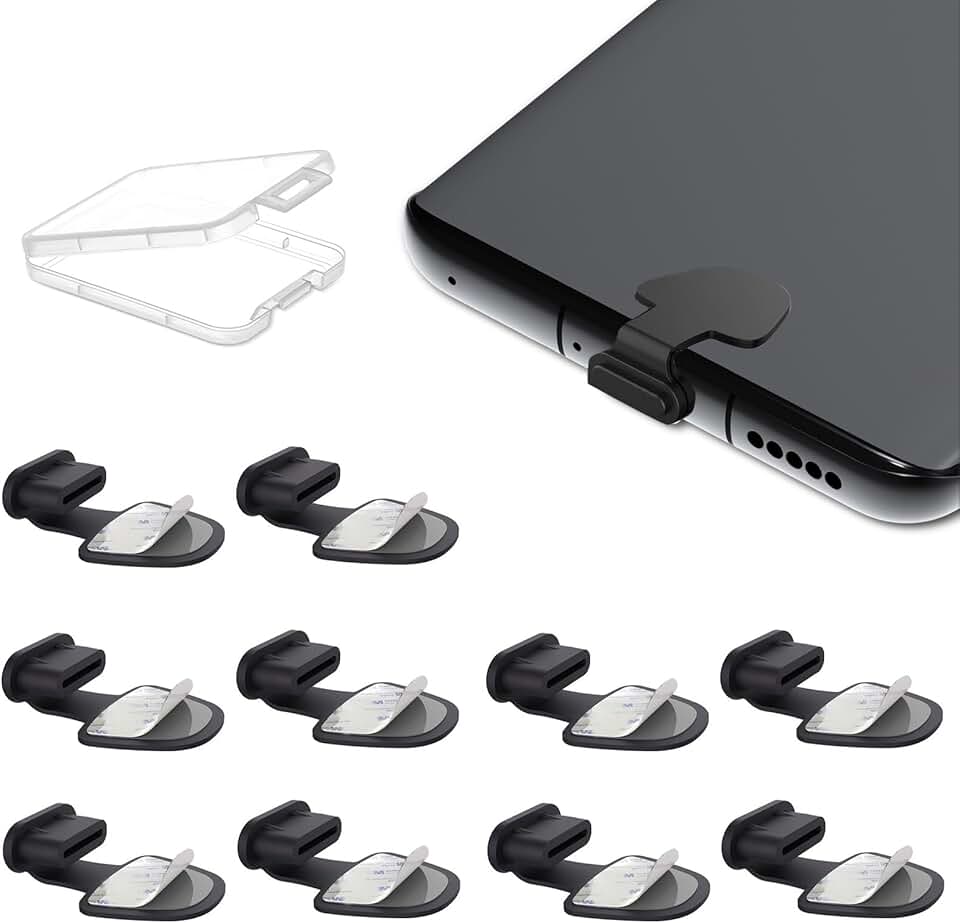 Set of 10 USB C Dust Plugs for Phones and Tablets