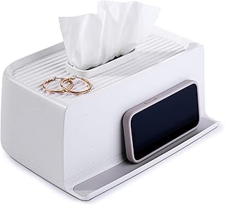 Rectangular Tissue Holder with Storage for Accessories