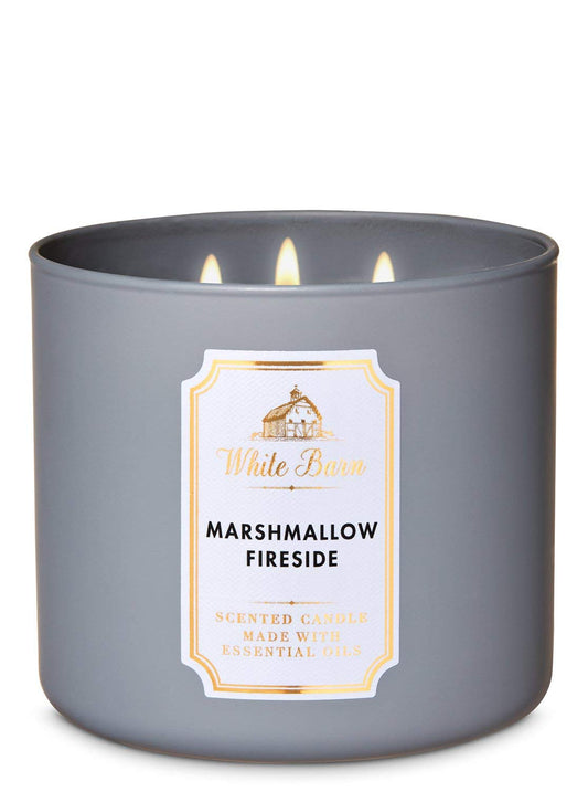 Marshmallow side Candle  3 Wick Jar from Bath and Body