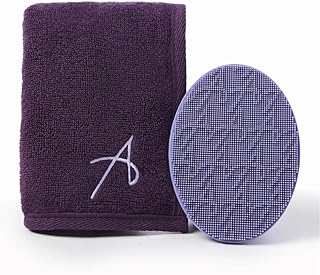 Oval Brush Cleaning and Drying Set with Silicone Pad and Towel