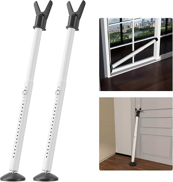 Heavy Duty Adjustable Door Security Bar Pack