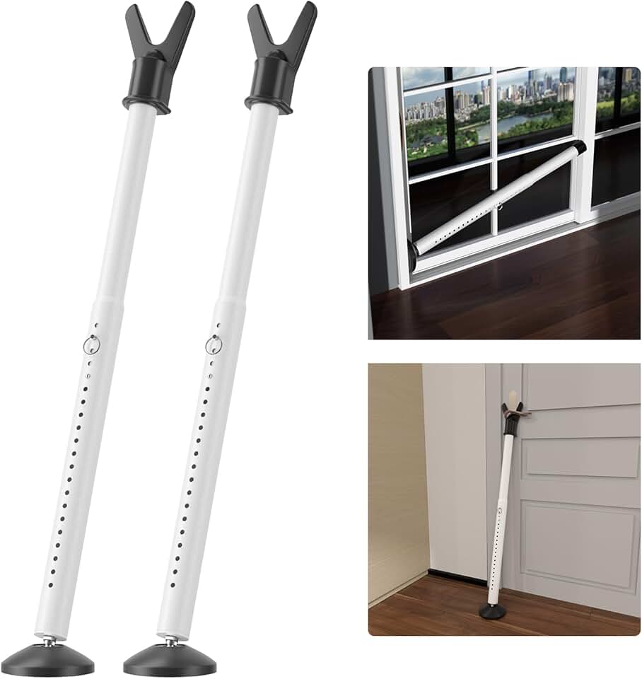 Heavy Duty Adjustable Door Security Bar Pack